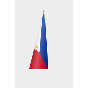 Drapeau intérieur officiel des Philippines, techniques d'impression numérique, mât de drapeau en aluminium, soie plastique, assurance automobile, éducation - Product Image 3
