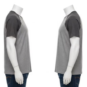 Camiseta de Manga Raglán para Hombre, Corte Ajustado, Algodón Orgánico, Ecológica, Transpirable, Ropa Casual, Proveedor Mayorista B2B, OEM Global - Product Image 3