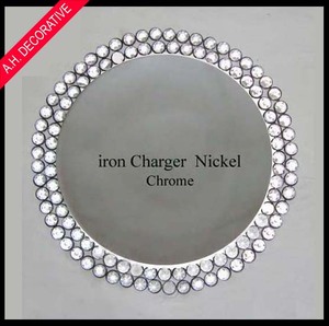 คริสตัลเงาสีเงินตกแต่งแผ่นกลมและถาดสำหรับด้านบนโต๊ะกลางสำหรับตกแต่ง - Product Image 3