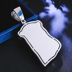Pendentif élégant Hip Hop Iced Out Jésus en argent 925 plaqué argent avec moissanite, bijou unisexe - Product Image 5