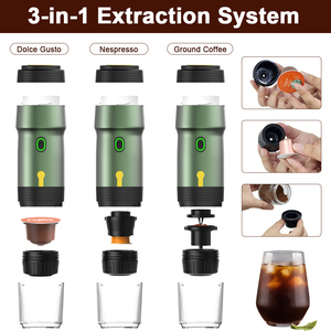 Cafetière espresso électrique semi-automatique pour voiture <span class=keywords><strong>12V</strong></span> USB Rechargeable 20 Bars Pressure Plastic Housing Capsule Pod System - Product Image 4