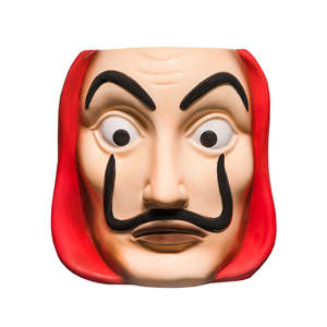 Tasse 3D Money Heist en grès céramique faite à la main, capacité 200ml/400ml, design moderne européen, cadeau d'affaires classique avec couvercle - Product Image 1