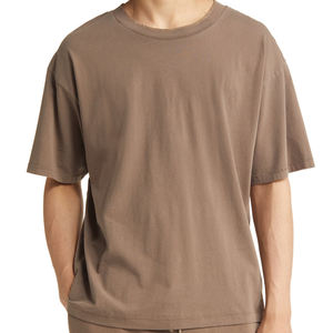 Camiseta de Algodón Orgánico, Cuello Redondo, Talla Grande, Camiseta de Manga Corta para Hombre, Camiseta de Verano para Hombre, Camiseta con Logotipo - Product Image 4