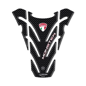 Adesivo Esclusivo in Resina Carbonio 3D per Ponte Laterale Ducati Monster 696, Migliora i Sistemi di Carrozzeria delle Moto - Product Image 1