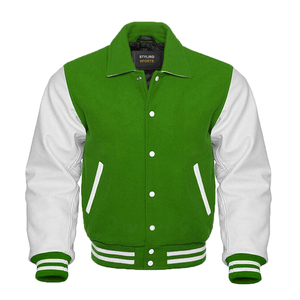Wholesale Varsity <b>Jacket</b> for Men <b>Baseball</b> <b>Bomber</b> <b>Jacket</b> Made up of Leather Sleeves Wool Varsity <b>Jacket</b> - Product Image 5