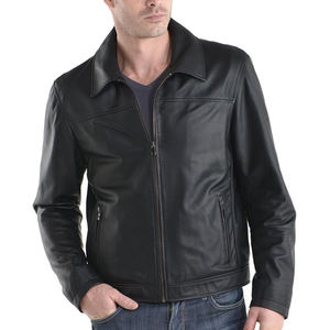 Chaqueta de Cuero Cortavientos Transpirable de Invierno a Precio de Mayoreo, Chaqueta de Cuero con Cremallera Cómoda de Estilo Urbano de Alta Calidad para Hombre - Product Image 3
