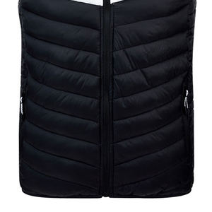 Chaleco Acolchado de Lona para Hombre, Corte Ajustado, Cómodo, Impermeable, Ligero, para Clima Frío, sin Mangas, con Contraste de Color - Product Image 6