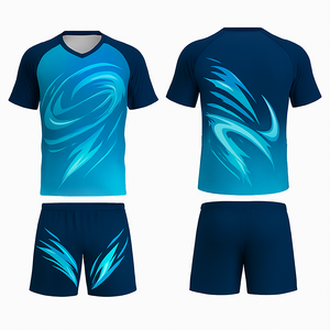 Ensembles uniformes de volley-ball en polyester 100% à séchage rapide respirant maillot et short d'équipe personnalisés pour unisexe - Product Image 5