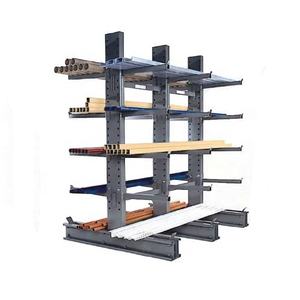 מערכת מדפים קנטילבר דו-צדדית מפלדה רב-תכליתית, 2-10 שכבות, ציפוי אבקה להגנה מפני קורוזיה, לסביבות קשות - Product Image 4