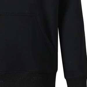 Sudadera con Capucha Personalizada con Letra Griega en Chenilla Negra Alfa, Unisex, de Felpa Premium, con Bolsillo Tipo Canguro, Cálida para Invierno, de Algodón Orgánico - Product Image 5