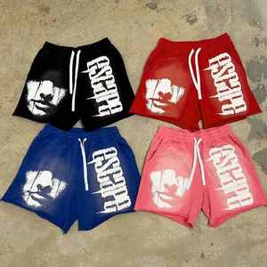 Shorts tricotés personnalisés pour hommes avec logo sérigraphié, 100 % polyester respirant, cordon de serrage, taille mi-haute, décontractés - Product Image 1