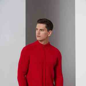 Chemises demi-zippées pour hommes Chemises de mode élégantes à manches longues et confortables OEM ODM Fournisseur en gros Direct de l'usine Tenue décontractée - Product Image 5