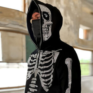Best Design Hot Sale Men Casual Autumn Regular Fit Pullover <b>Full</b> Zipper Hoodie 100% Cotton Custom Design Solid Color Wholesale - Product Image 5