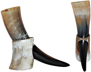 Corne à boire Viking authentique pour la bière corne polie de bœuf/vache de haute qualité pour boire corne naturelle fabriquée sur mesure - Product Image 6
