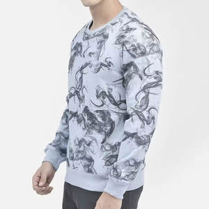 Cómodas sudaderas estampadas transpirables para hombres, ligeras básicas, ligeras, sudaderas estampadas para hombres - Product Image 3