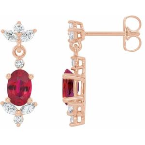 Pendientes con Diamantes Acentuados - Product Image 1