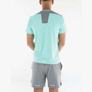 Conjuntos de polo para hombre prendas de vestir exteriores de verano hecho a medida 100% algodón camiseta de hombre conjunto corto último diseño camiseta lisa conjunto corto para verano - Product Image 3