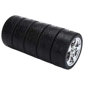 In acciaio inossidabile 800ml bottiglia di acqua paglia sottovuoto bottiglia a forma di pneumatico Thermos per bicchieri impilati pneumatici in acciaio inox - Product Image 3