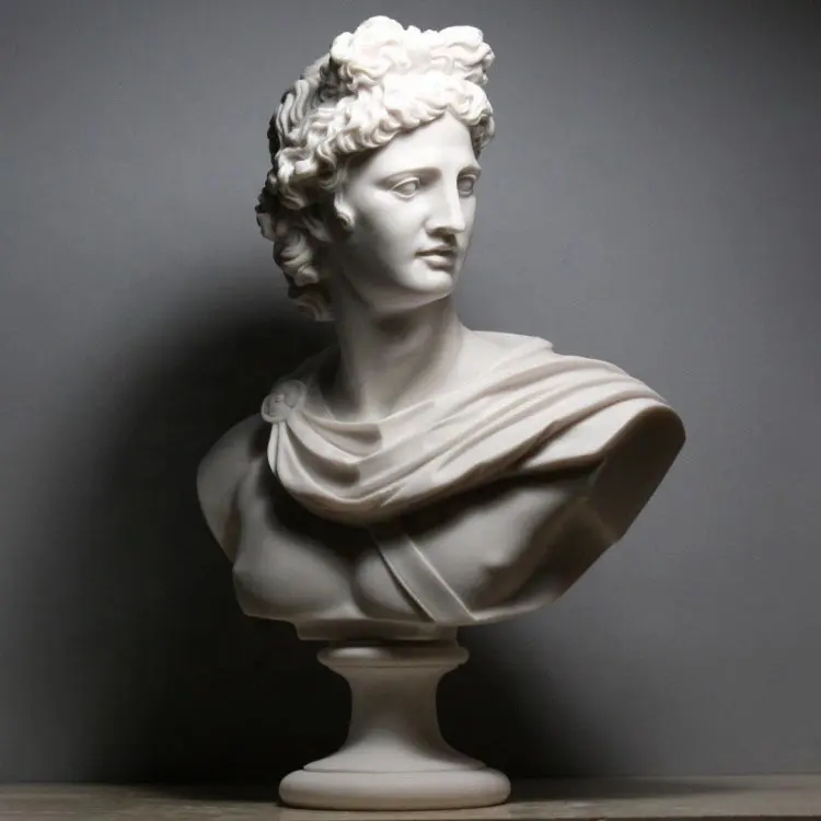 Decorazione della casa scultura busto personalizzato intagliato in pietra naturale a grandezza naturale antica statua busto uomo in marmo romano