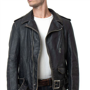 Ventes en gros d'usines de cuir OEM au Pakistan, vestes bombardiers en cuir, aviateur, cuir véritable de mouton shearling original, vestes bombardiers en cuir - Product Image 2