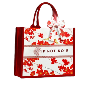 Eco-Friendly Jute Shopping <b>Tote</b> <b>Bags</b> <b>with</b> <b>Zipper</b> Closure and Hand Length Handle Letter Pattern for Women made in Viet Nam - Product Image 2