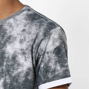 Camiseta de hombre de bajo precio, diseño de color sólido, tu propio logotipo, camiseta de lavado ácido para hombre, Camiseta estampada de corte holgado para hombre - Product Image 6
