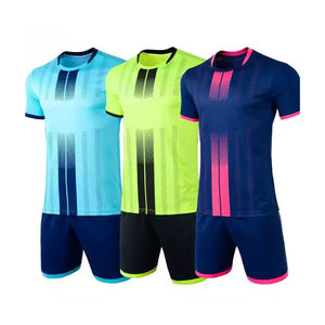 Ensemble d'uniformes de football d'été respirants et à séchage rapide de haute qualité, 100 % polyester, sans manches, vente en gros, vêtements de sport - Product Image 5