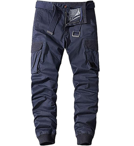 Pantalons de survêtement en molleton uni respirant de haute qualité en gros, personnalisables, pour hommes, multicolores, décontractés - Product Image 5