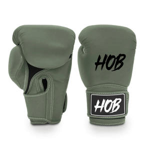 Gants de boxe en cuir avec logo personnalisé Gants d'entraînement professionnels lourds avec fermeture à crochet et boucle - Product Image 4
