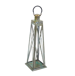 Home Decorative Iron/<b>Glass</b> <b>Lantern</b> Dirty Brass Candle Holder <b>Lantern</b> for Home Decoration Customized in Bulk - Product Image 2