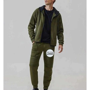 ชุดวอร์ม2ชิ้นสำหรับผู้ชายเสื้อมีฮู้ดและกางเกงวิ่ง - Product Image 2