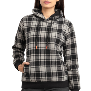 Eco-friendly Casual Streetwear Oversized <b>Drop</b>-Shoulder Breathable Windproof Waterproof Fleece Winter Hooded Women's Solid Front - Product Image 1