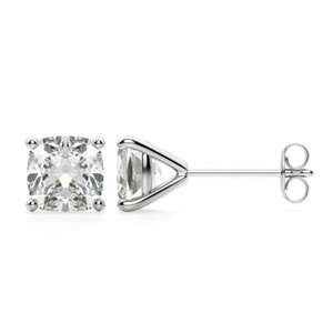 4.00 TCW Moissanite diamant boucles d'oreilles pour femmes coussin coupe broche conception cadeau d'anniversaire pour elle - Product Image 1