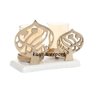 Portavelas Votivo de Estilo Moderno y Lujoso, Ecológico, en Forma de Diamante, Hecho a Mano con Vidrio y Hierro, Diseño Único para la Pascua - Product Image 4