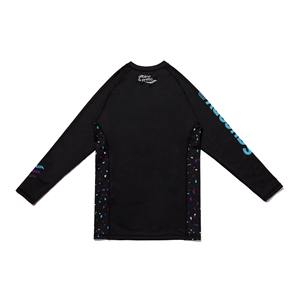 Camiseta de manga larga para hombre con estampado de logotipo personalizado MMA Rashguard poliéster/nailon sublimación camisa de compresión logotipo frontal ropa deportiva en blanco - Product Image 2