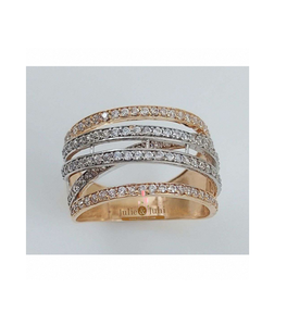 Bague en diamant pour femme, or 18 carats, bijoux de luxe haut de gamme, avec un design élégant et une brillance éclatante, pour des cadeaux spéciaux en provenance d'Inde - Product Image 1