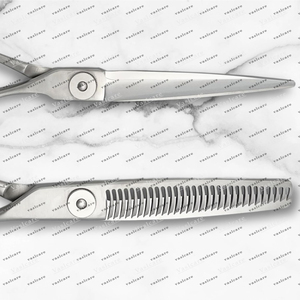 Ciseaux à cheveux professionnels Ensemble de ciseaux à cheveux comprend des ciseaux de coupe et d'amincissement parfaits pour les cheveux humides ou secs de 6 "pouces par vaslcare - Product Image 5