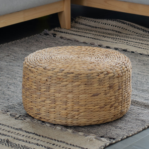 Pouf en jacinthe d'eau écologique/coussin confortable/étiquette propre/fabriqué à la main - Product Image 4
