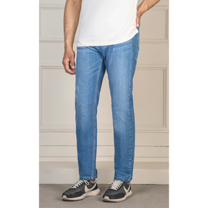 Slim Straight Five-Pocket style washed effect hombres Denim jeans de alta calidad de moda casual streetwear Jean - Product Image 1