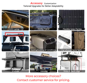 <span class=keywords><strong>Tente</strong></span> <span class=keywords><strong>de</strong></span> <span class=keywords><strong>toit</strong></span> rigide pour pick-up 4x4, camping-car, auvent en alliage d'aluminium, topper <span class=keywords><strong>de</strong></span> camping en plein air pour Hilux Ranger <span class=keywords><strong>Navara</strong></span> - Product Image 6