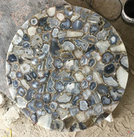 Table basse moderne en pierre d'agate naturelle, écologique, pour salon, décoration intérieure, meubles, Diwali, marbre du patrimoine d'Agra