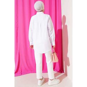 Camisa Floral Cuello Tul Rosa - Product Image 4