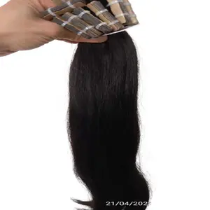 Hot selling human hair extension no lice or Nits tape in hair extension 100 human hair to accessorize Tape in