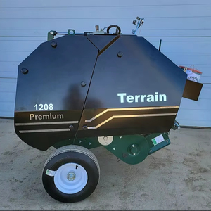 Mini presse à foin Machine balle de paille de foin polyvalente avec boîte de vitesses de moteur de moteur nouveau utilisé pour la presse à balles rondes d'herbe de ferme - Product Image 2