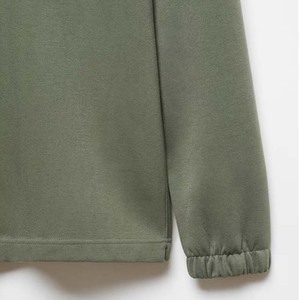 เสื้อฮู้ดดี้ผู้ชายแบบสวมหัว ไซส์ใหญ่พิเศษ สำหรับผู้ชาย รับสกรีนโลโก้ ผ้าซิลค์ซับใน 450gsm เสื้อฮู้ดดี้เรียบๆ ไม่มีลาย - Product Image 6