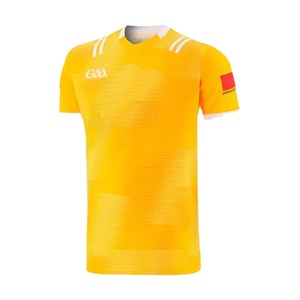 Alta calidad personalizada GAA gaélico Hurling Jersey transpirable duradero Transferencia de Calor manga corta 100% poliéster camisa de Color personalizado - Product Image 1