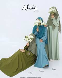 MODEST MUSLIM <b>DRESS</b> CASUAL STYLE HIGH QUALITY FABRIC WITH SCARF BEST SELLER - Product Image 3