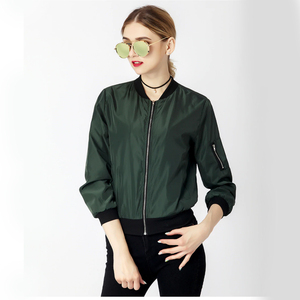 Gran oferta, último diseño personalizado, ropa de calle, chaqueta bomber para mujer, cierre completo de cremallera, ropa informal de poliéster, chaquetas bomber cálidas - Product Image 5