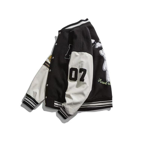 Custom Winter Varsity Lettermen Jacket Mangas de cuero de alta calidad College Baseball Lettermen Chaquetas para hombres - Product Image 5