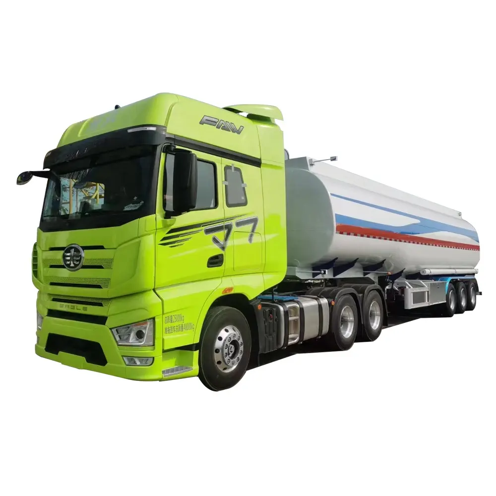 3 Axles 36000 L 42000 L 43000 L Oil Fuel Diesel Gasoline Crude Water Milk Transport Tank Tanker Semi Trailer